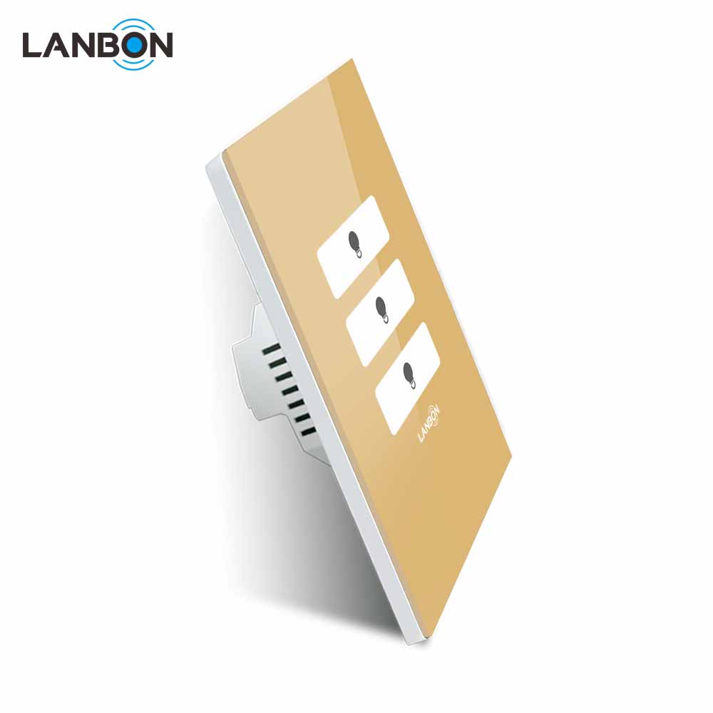 L6 WIFI Golden Smart Switch (Rectangular)