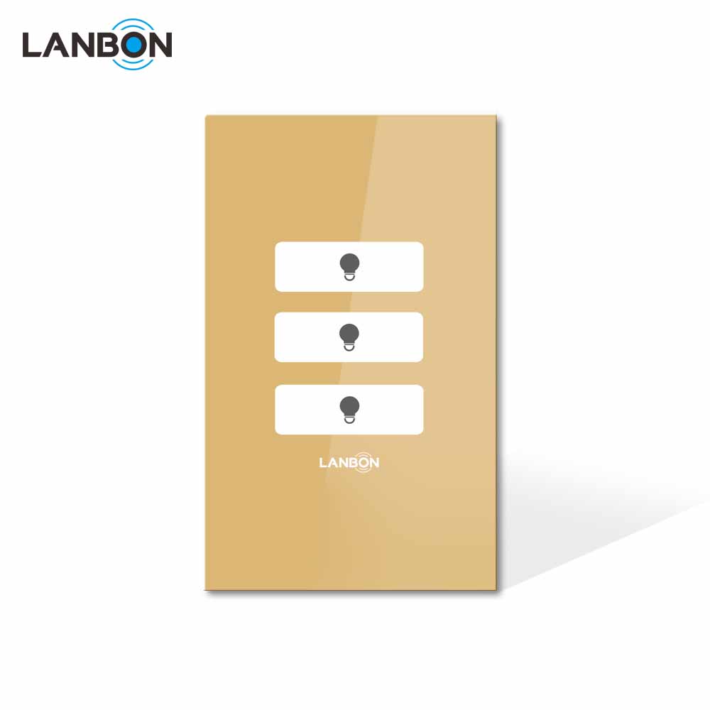 L6 WIFI Golden Smart Switch (Rectangular)