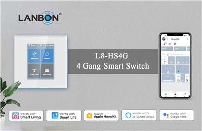 LANBON 4 Gang LCD Smart Switch