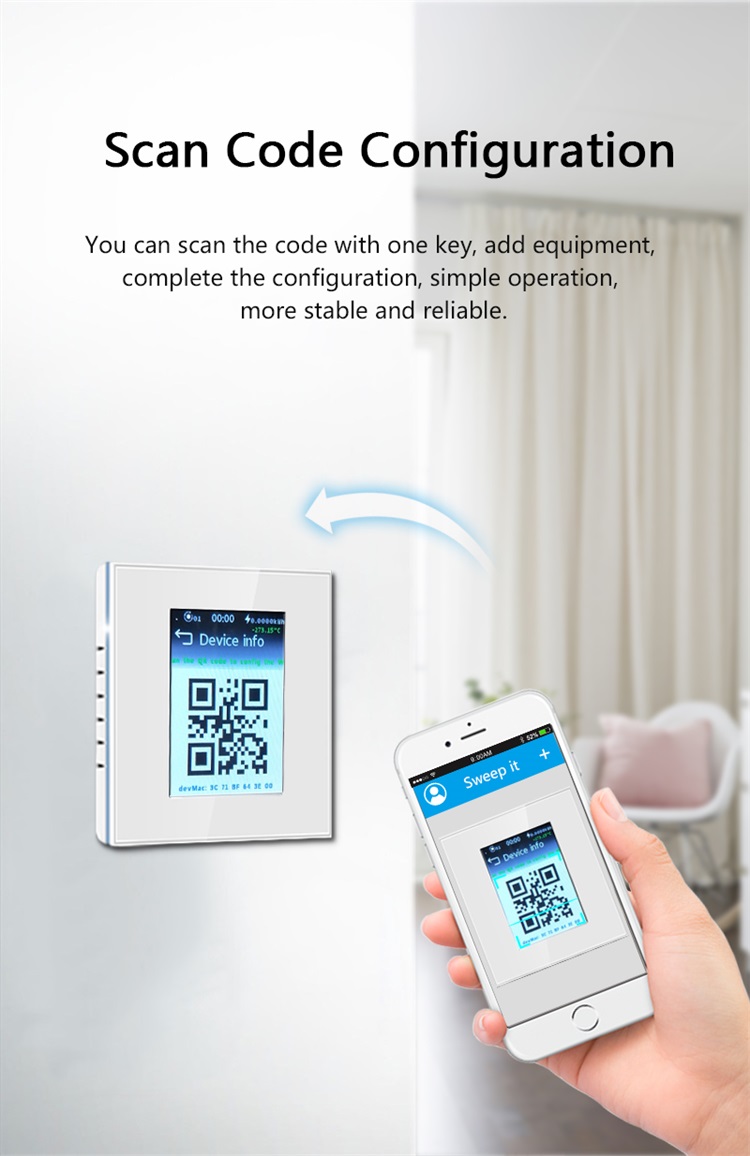 LANBON L8-HAK LCD 1/2 Gang Smart Light Switch with Home