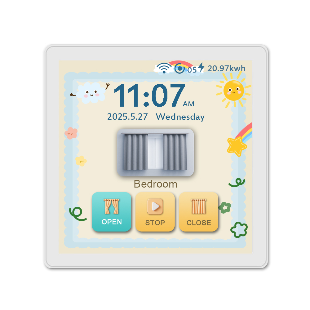 L10 6 in 1 LCD Smart Switch White EUR